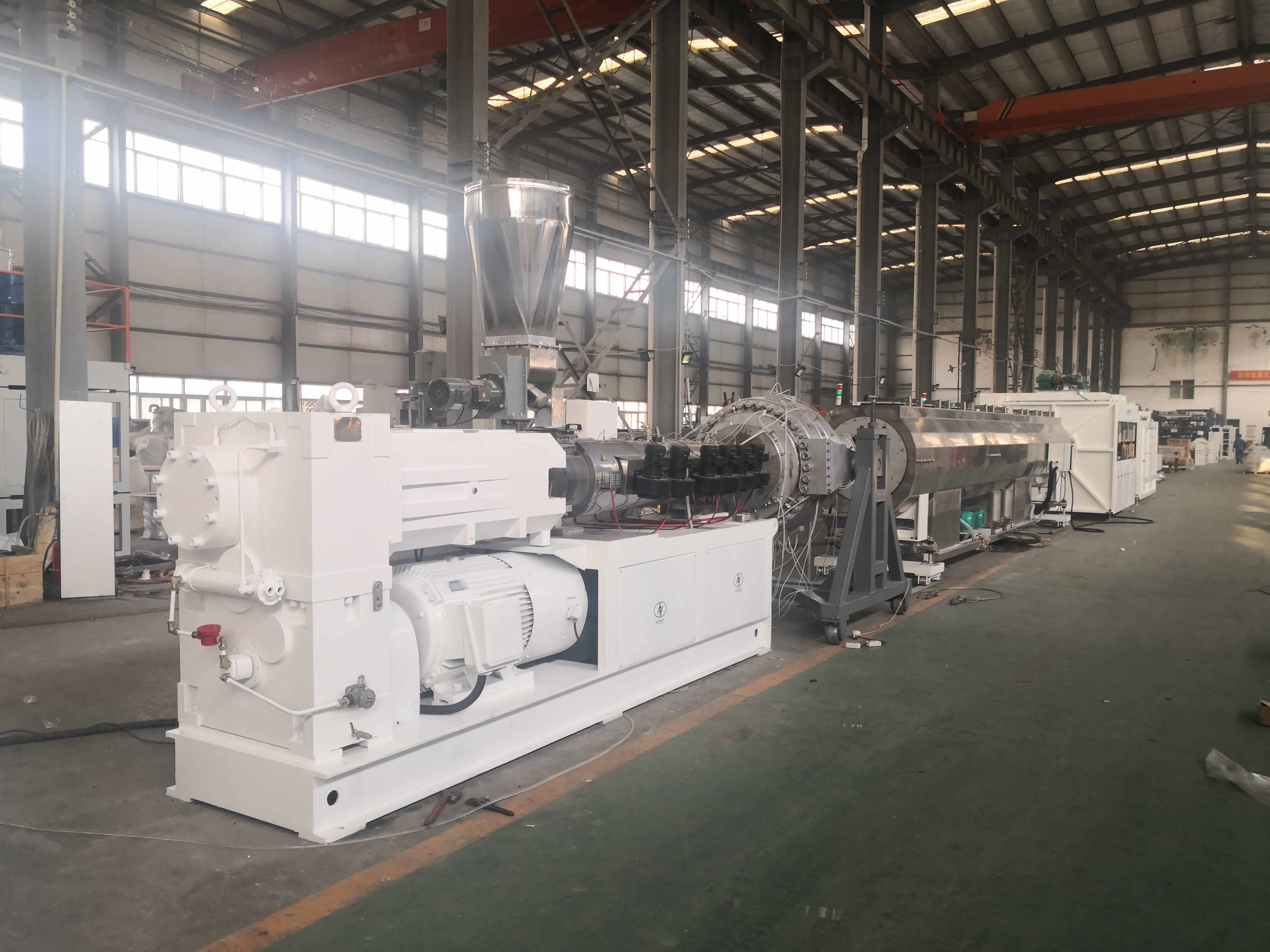 315/355/400/500/630mm 12"-24"inch PVC UPVC Pipe Production Line With HYPS120/28 Parallel Twin Screw Extruder