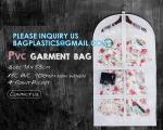 Clear Zippered Hanging Garment Covers Bags Suit Protector Cover Dress Bags