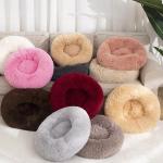 Amazon Hot Selling Washable Pet Bed Sofa Wholesale Waterproof Plush Cat Donut