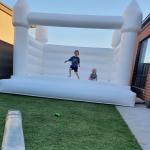 Outdoor Inflatable Bounce House White Wedding Bouncer Inflatable Jumping Bounce