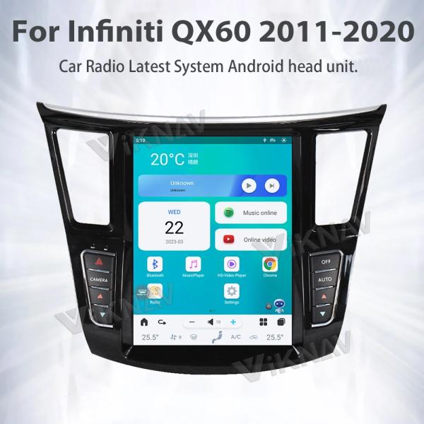 12.3 Inch QX60 JX35 Infiniti Head Unit Carplay Aftermarket Radio 2011-2020 GPS