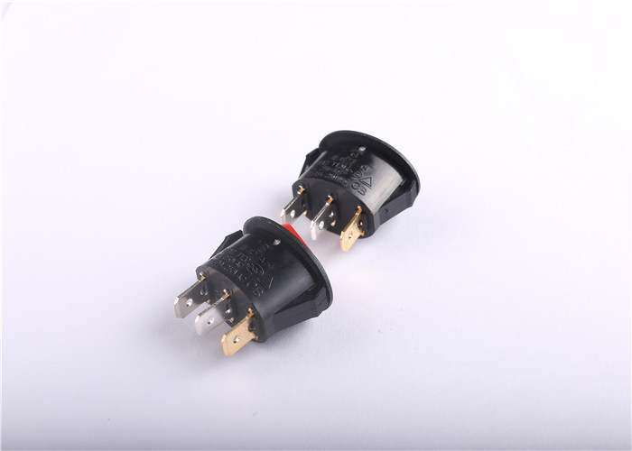 10a 250vac Red Illuminated Rocker Switch On Off UL VDE Certificate