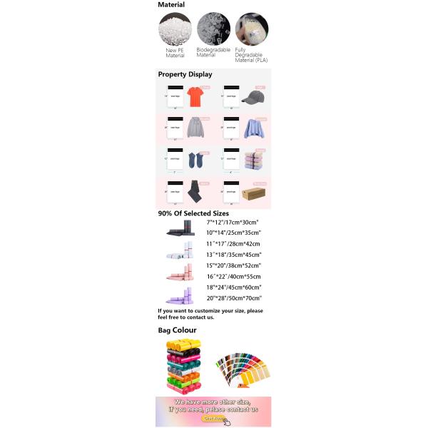 100% Recyclable Eco-Friendly Compostable Mailing Bag Waterproof Biodegradable
