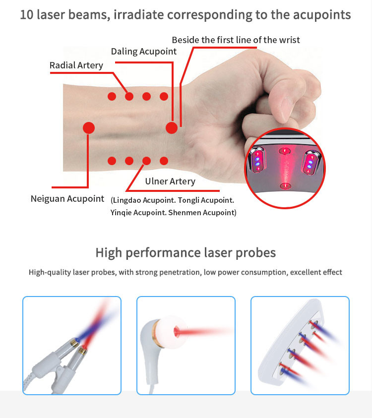 450nm 26 Diodes Wrist Low Level Cold Laser Therapy Devices For Diabetes Type II