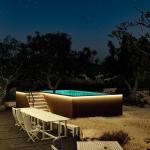 Clear Acrylic Panel Aupool Portable Outdoor Freestanding Container Luxury House