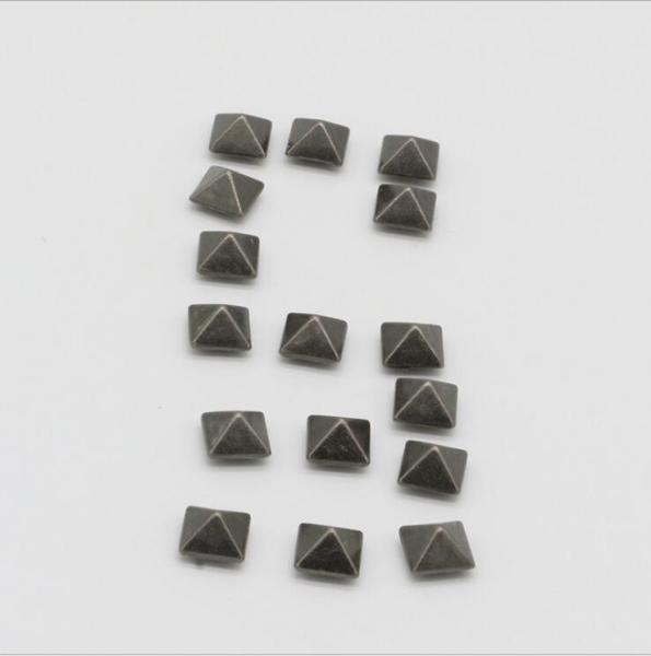 Luggage accessories decoration brass material ancient silver 7.7 mm square