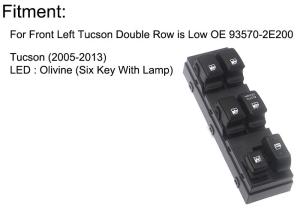 Wholesale Car Hyundai Electric Window Switch , Window Switch Replacement Front Left from china suppliers