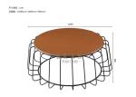 Living Room Modern Fashion Design Stainless Steel Frame Round Coffee Table