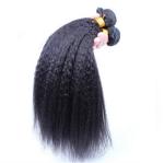 Kinky Straight Malaysian Brazilian Human Hair Bundles 100% Unprocessed