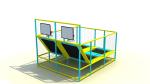Medium Size Eco - Friendly Kids Trampoline Park Galvanized Steel Pipe KP180827