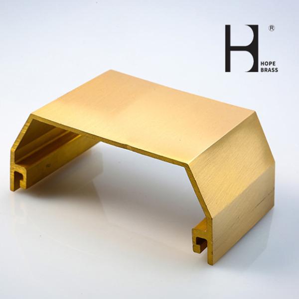 C3604 Durable Brass Staircase Railing Profiles for Hotel Hand Rails Brass