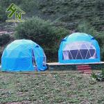 Orange Blue Red Geo Dome Tent Camping Dome Tent