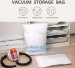 garment canvas tote with vacuum bag, Vacuum hang compressed bags for Down jacket