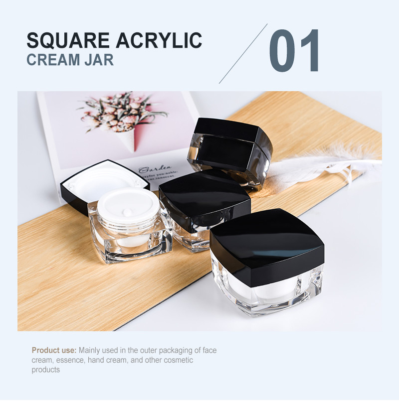 5ml Double Wall Pmma Empty Cream Containers Od 34mm
