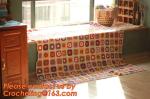 Handmade Crochet Pastoral Floral Blankets Decorative Sofa cover /Sofa Backrest