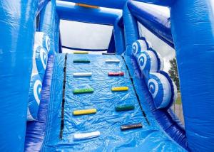 Wholesale Giant Crazy Inflatable Obstacle Race Blue Color For Kids And Adults from china suppliers