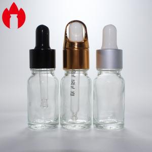 Wholesale 10ml Clear Cosmetic Essential Oil Dropper Glass Bottle Vial from china suppliers
