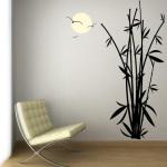 PVC Novelty Custom Removable Decoration Wall Flower Stickers G236