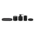 Nature Black With Nero Margiua Marble Bathroom Set Round Marble Hand Soap