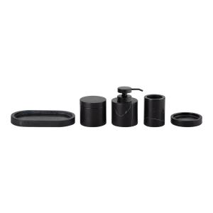 Wholesale Nature Black With Nero Margiua Marble Bathroom Set Round Marble Hand Soap Dispenser from china suppliers