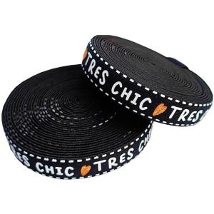 Wholesale 2cm Fat Jacquard Webbing Tape Black Nylon Webbing For Bags Luggage from china suppliers