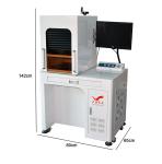 Enclosed Logo Raycus Fiber Laser Engraving Machine For Gold Silver Copper Ring