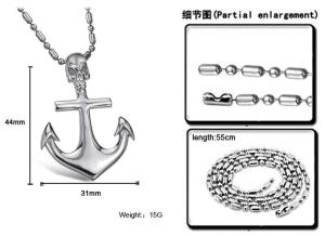 Wholesale New Fashion Tagor Jewelry 316L Stainless Steel couple Pendant Necklace TYGN300 from china suppliers