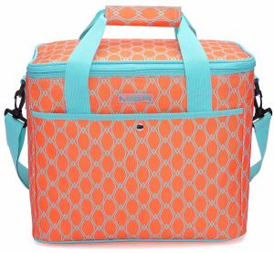 Wholesale 18L Large Soft Insulated Food Cooler Bags For Grocery Camping Orange Color from china suppliers