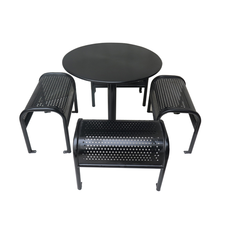 Full Steel Garden Set Table Benches Chiar/ Custpmized Picnic Park Outdoor Benches Sets
