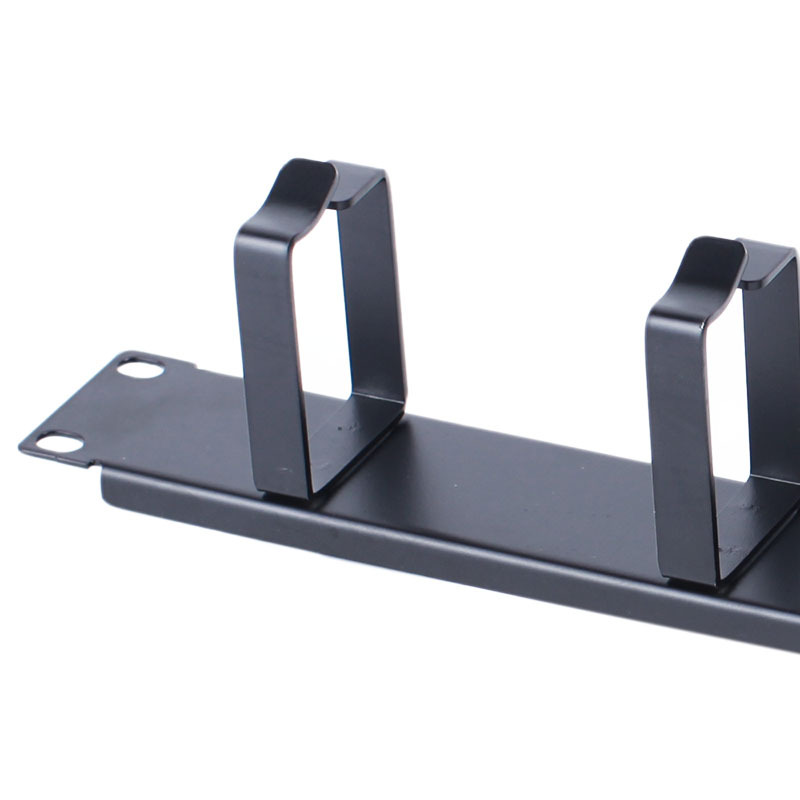1U 12 ring 24 ring cable management bar for Networking System in 19" rack data cabinet