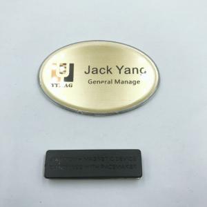 Wholesale OEM Oval Decorative Metal N35 Magnetic Name Badge from china suppliers