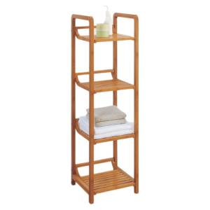 Wholesale Multipurpose Bamboo Bathroom Supplies 3 Tier Wooden Bamboo Bathroom Towel Shelf from china suppliers
