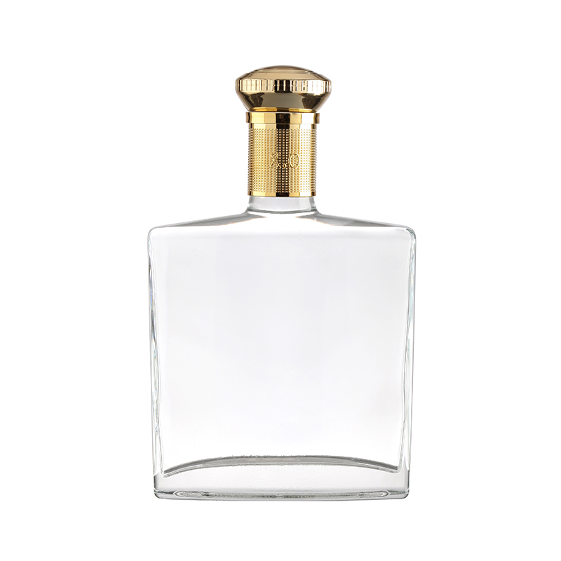 Customizable Sealing Type 100ml Beveled Glass Whisky Bottle with Hot Stamping Surface Handling