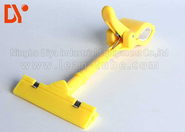 Black Color Pipe Clamp Clip Metal / Plastic Material ISO9001 Certification