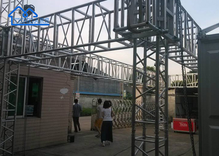 Sliver Black Aluminum Stage Truss Frame Space Structure Spigot Truss For Outdoor