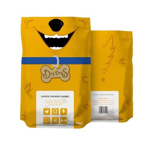 Custom Pet Food Packaging Bags Resuable Food Grade Packaging Bags