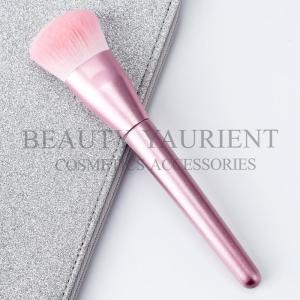 Wholesale Big Fiber Foundation Makeup Brush Pearl Pink Aluminum Ferrule 85g from china suppliers