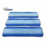 5"X18" Wet Cleaning Mop Blue Floor Cleaning 150d Quick Dry Flat Mop Head