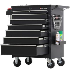 Wholesale Movable ODM Red And Black Metal Tool Cabinet Trolley from china suppliers