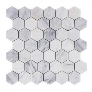 China premium colorful Hexagon Stone Mosaic Tile For Bathroom Remodeling on sale