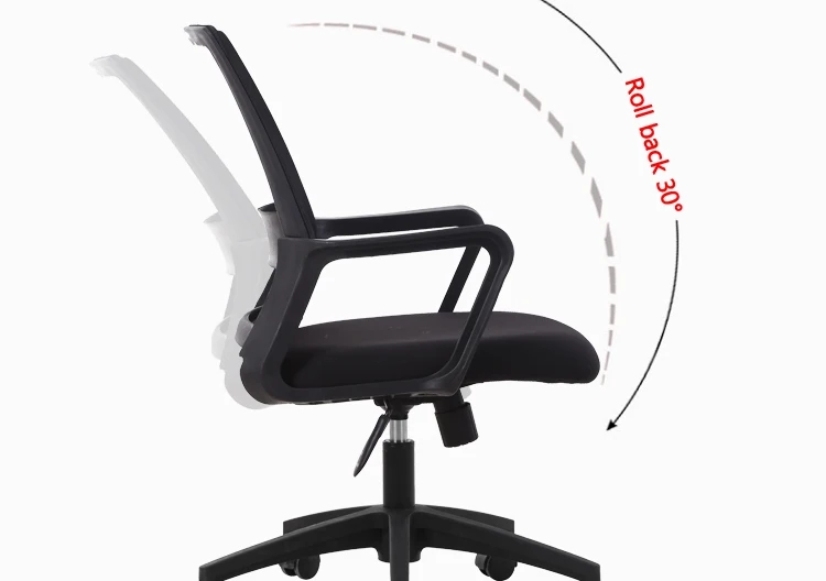 OEM ODM Adjustable Mesh Fabric Chairs Black Ergonomic Desk Chair