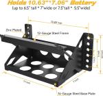 Steel Bolt Battery Mounting Box Tray Bracket for Secure Marine Battery Storage