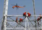 Power Steel Transmission Tower , 5 - 190 KM / H Wind Pressure High Tension