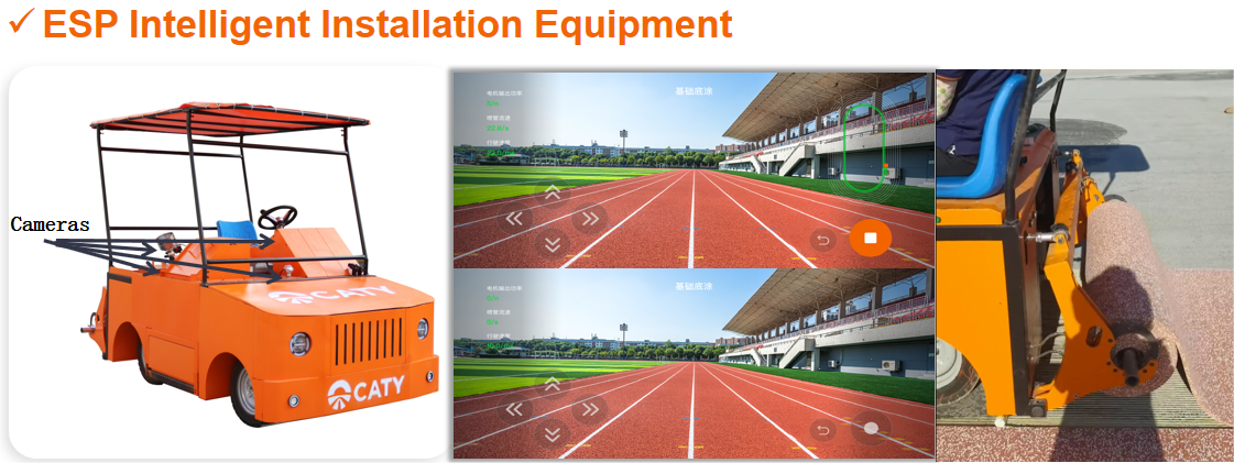 EcoSpray EPDM Rubber Jogging Track Installation For Rubber Track And Field SBR Rubber Crumb Underlay