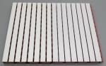 White Laminated Slat Acoustic Ceiling Panels Grooved MDF Panels 13/3mm