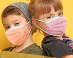 Other Color Red Non-Woven Flat Disposable Kids Children Face Mask 5.7 Inch x 3.7