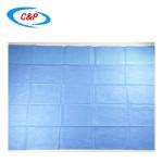 Hospital Grade Blue Disposable Surgical Drapes Breathable Nonwoven