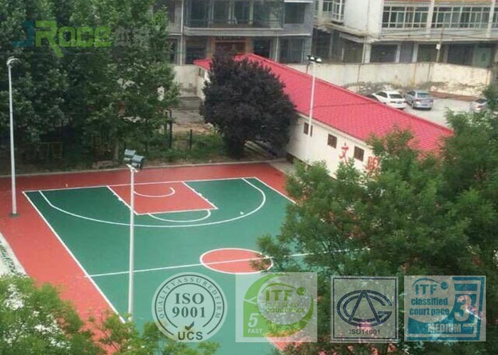 School / Stadium Multifunctional Sport Court Basketball Tennis Flooring Moisture Proof
