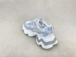 Silver Lace Pearl Women Sneakers Mesh Turbo Shoes Casual And Running