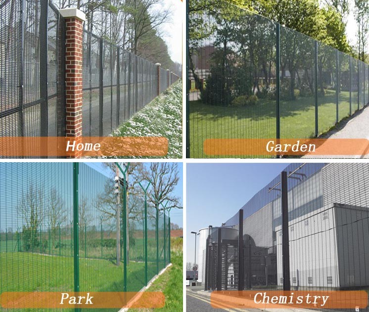 Anti Climb Security Fence / ClearVu Security Fence For House Garden Prison Airport